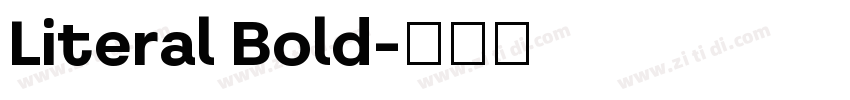 Literal Bold字体转换